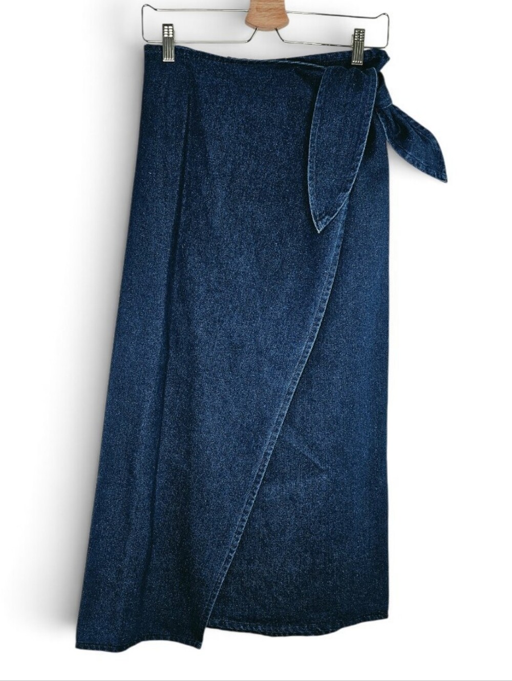 Access Vintage 1990's Cotton Denim Wrap Skirt Medium